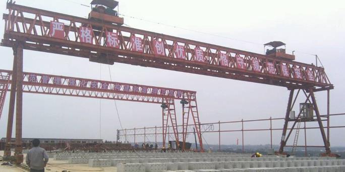 ME雙主梁雙小車龍門吊軌道損傷修復